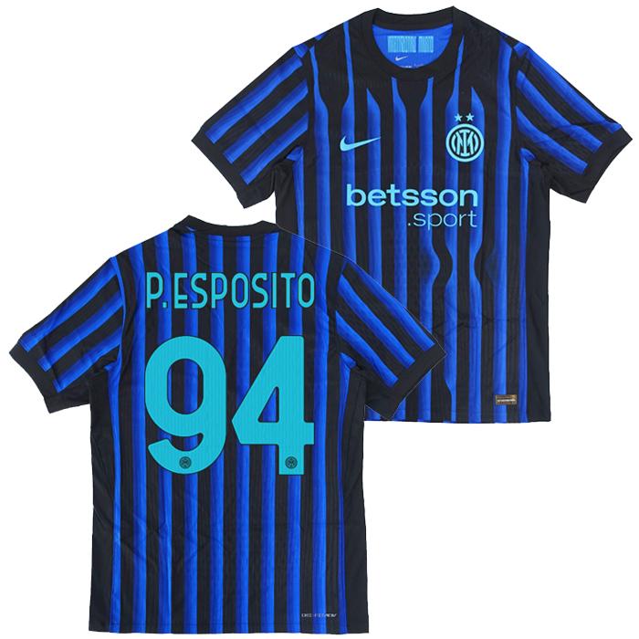 ◆●インテル 25-26 ホーム Dri-FIT ADV 半袖 ユニフォーム No.94 エスポージト 【NIKE/ナイキ】(HJ4545-439/94P)【予約：ご注文後4週間〜待ち】 | NIKE