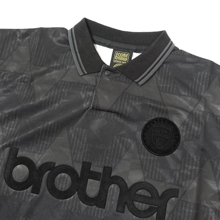 ○マンチェスターシティ 89-91 ホーム 半袖 Black Out レトロ