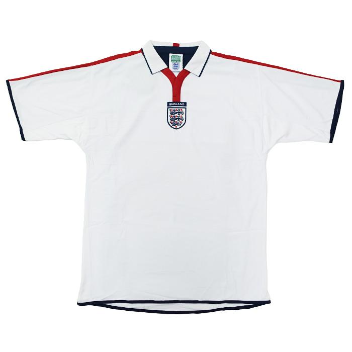 ●イングランド代表 03-05 ホーム 半袖 レトロ ユニフォーム (復刻モデル)【SCORE DRAW/スコアドロー】(ENG04HPYSS) | 