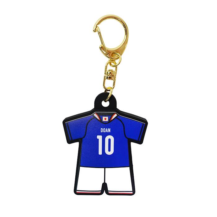 日本代表 2026 オフィシャル ユニフォーム型ラバーキーホルダー No.10