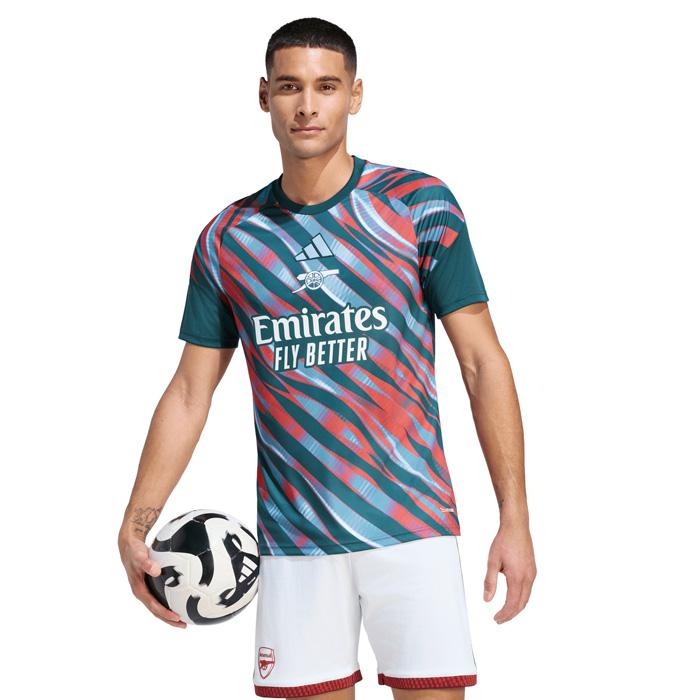 アーセナル 26-27 プレマッチシャツ 半袖(グリーン×ブルー)【adidas/アディダス】(KC0011) | adidas | 04