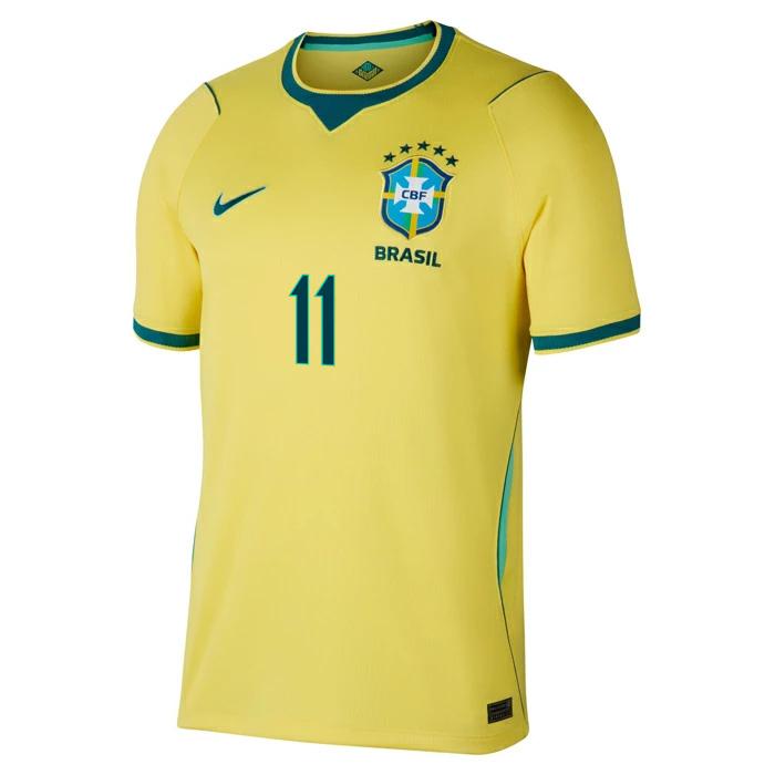 ●ブラジル代表 2026 ホーム 半袖 ユニフォーム No.11 ハフィーニャ【NIKE/ナイキ】(IF7054-724/11R) | NIKE | 01