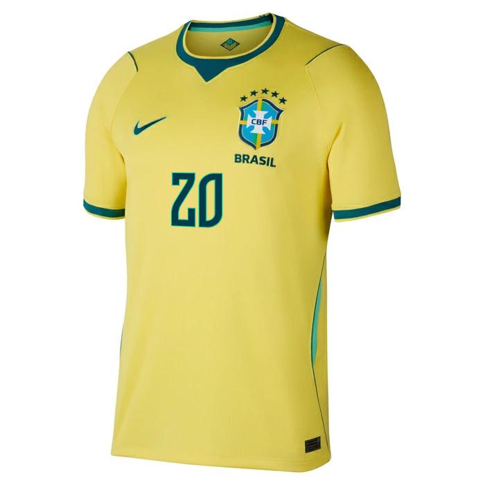 ●ブラジル代表 2026 ホーム 半袖 ユニフォーム No.20 エステバン【NIKE/ナイキ】(IF7054-724/20E) | NIKE | 01