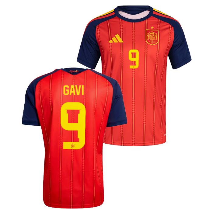 ●スペイン代表 2026 ホーム 半袖 ユニフォーム No.9 ガビ【adidas/アディダス】(JN4390/9G) | adidas