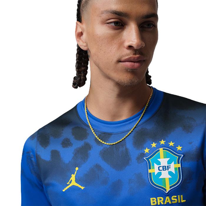 ●ブラジル代表 2026 ACDPR プレマッチトップ 半袖(ブルー)【JORDAN/ジョーダン】(IH1659-405) | Jordan | 02