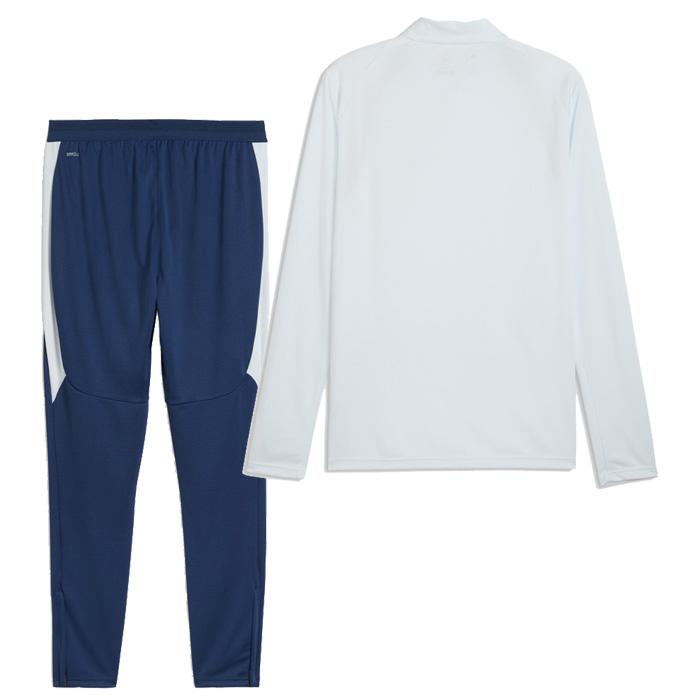 ●マンチェスターシティ 26-27 1/4ジップ トレーニングトップ＆パンツ 上下セット(ライトブルー×ネイビー)【PUMA/プーマ】(786220-20&786232-21) | PUMA | 01