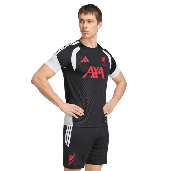 リバプール 26-27 TIRO26 トレーニングジャージー半袖＆ショーツ 上下セット(ブラック)【adidas/アディダス】(KB5771&KB5776) | adidas | 01