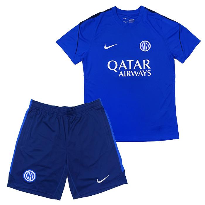 ●インテル 26-27 Dri-FIT Strike トップ 半袖＆KZ ショーツ 上下セット(ブルー×ネイビー)【NIKE/ナイキ】(II2289-439&II2621-492) | NIKE