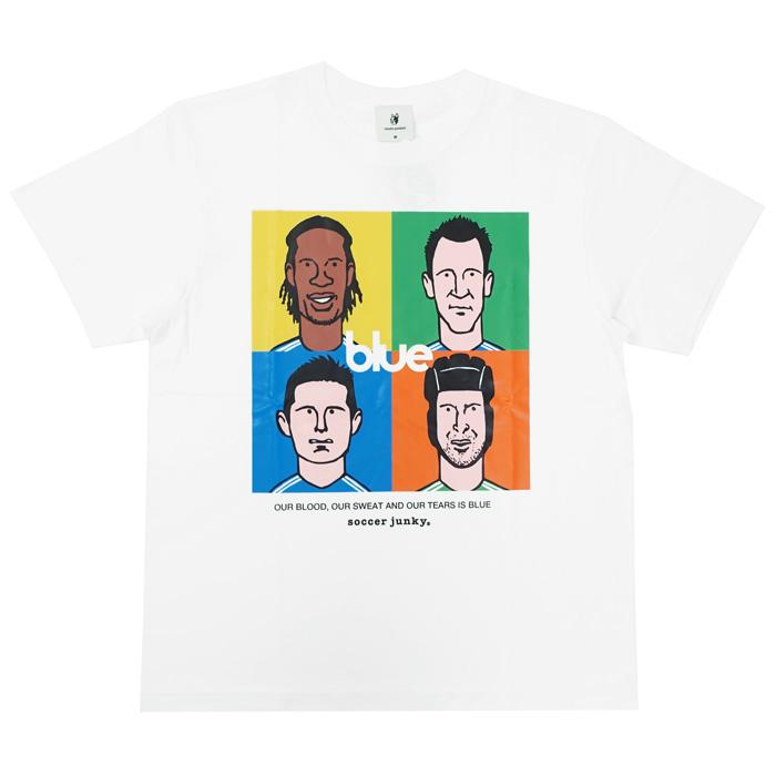 soccer junky(サッカージャンキー) blue Tシャツ(ホワイト)(SJ24C60-1) | SoccerJunky