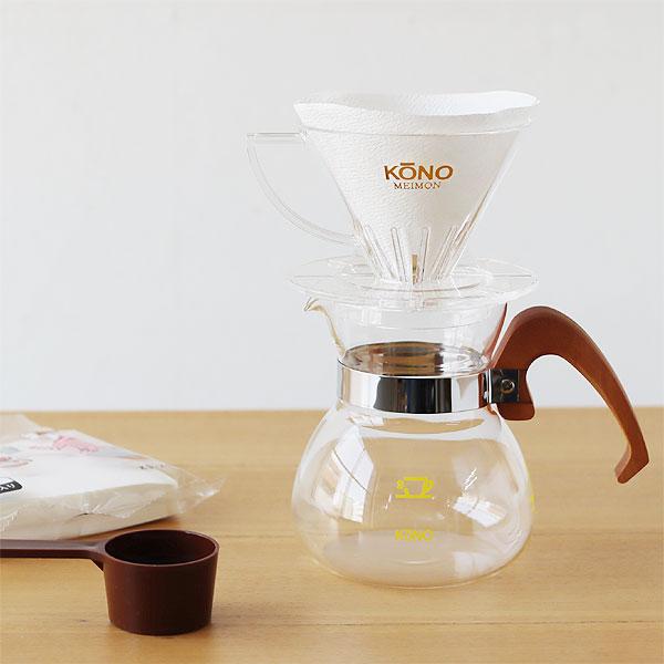 KONO（コーノ） KONO式名門ドリッパー2人用セット ウッドハンドル