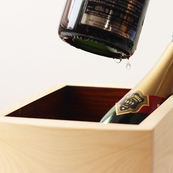 asahineko・アサヒネコ 木器・ボトルクーラー ダブル（ワインクーラー