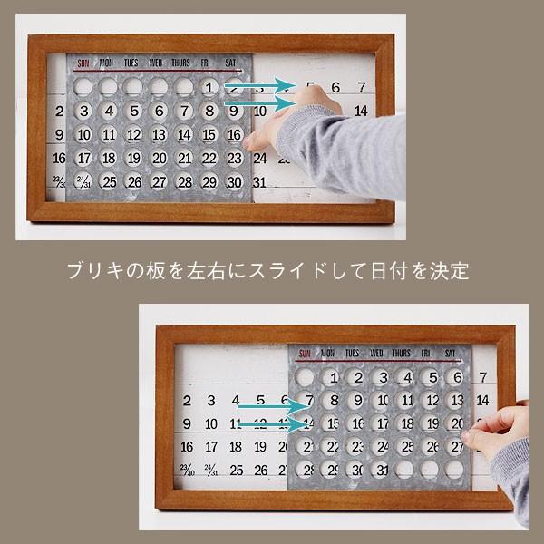 WOODEN PERPETUAL CALENDER MINI（インテリア 掛け置き両用 壁掛け 置き型） | magnet | 02