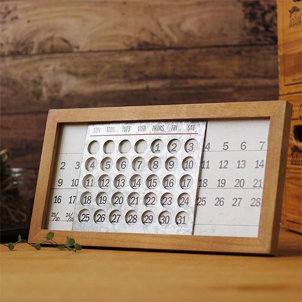 WOODEN PERPETUAL CALENDER MINI（インテリア 掛け置き両用 壁掛け 置き型） | magnet | 04