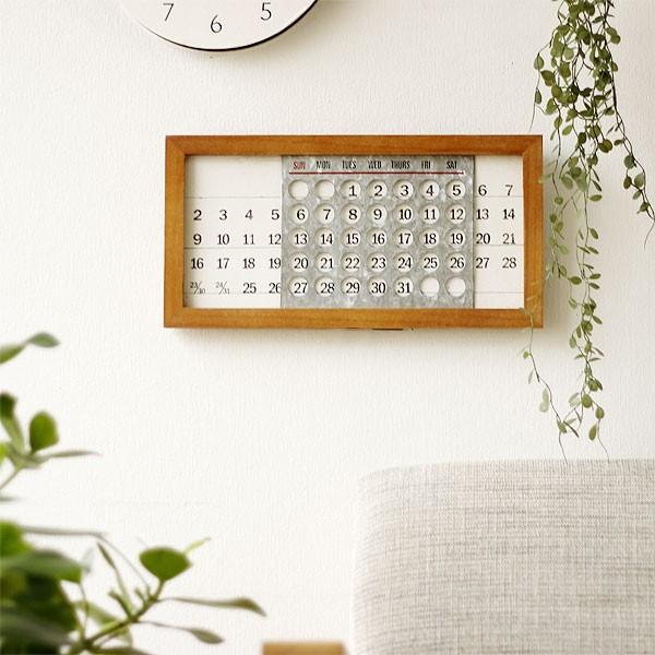 WOODEN PERPETUAL CALENDER MINI（インテリア 掛け置き両用 壁掛け 置き型） | magnet | 05