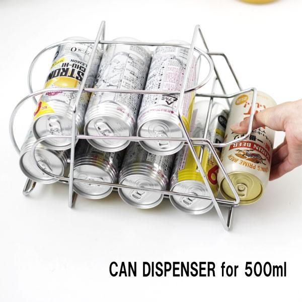 カンディスペンサー 500ml用（ストッカー 缶ビール 缶ジュース 缶チューハイ 収納）｜fci