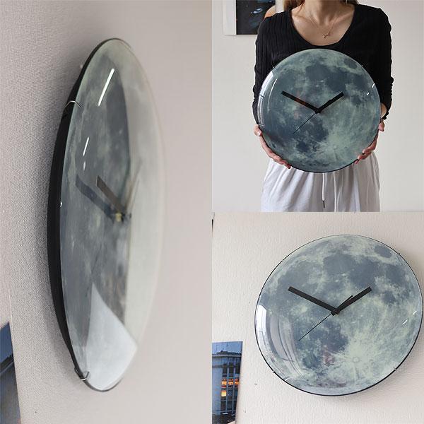KIKKERLAND グローインザダークムーンクロック（壁掛け時計 ウォールクロック おしゃれ キッカーランド moon 宇宙） | KIKKERLAND | 05