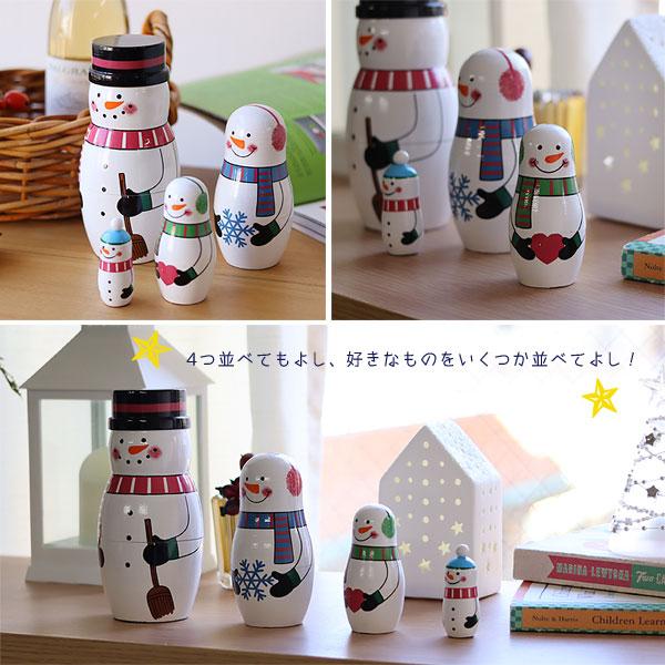 DETAIL（ディテール） マトリョーシカ スノーマンファミリー