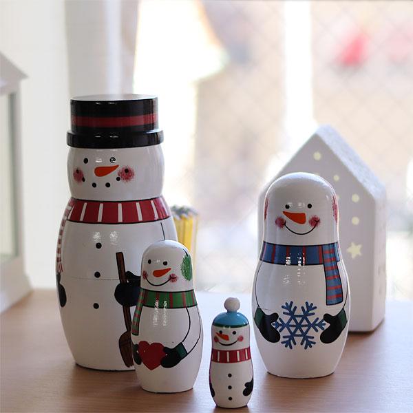 DETAIL（ディテール） マトリョーシカ スノーマンファミリー