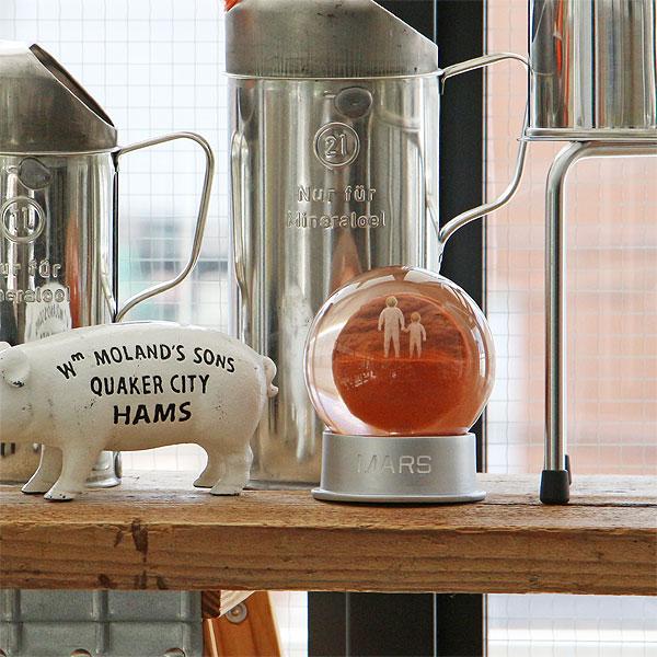 MARS Dust Globe マーズ ダスト グローブ（スノードーム 宇宙 オブジェ