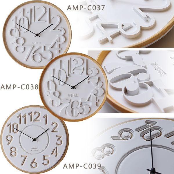 AMP STD CLOCK CARVING SERIES（木製 シンプル 壁掛け ウォールクロック おしゃれ ナチュラル） |  | 04