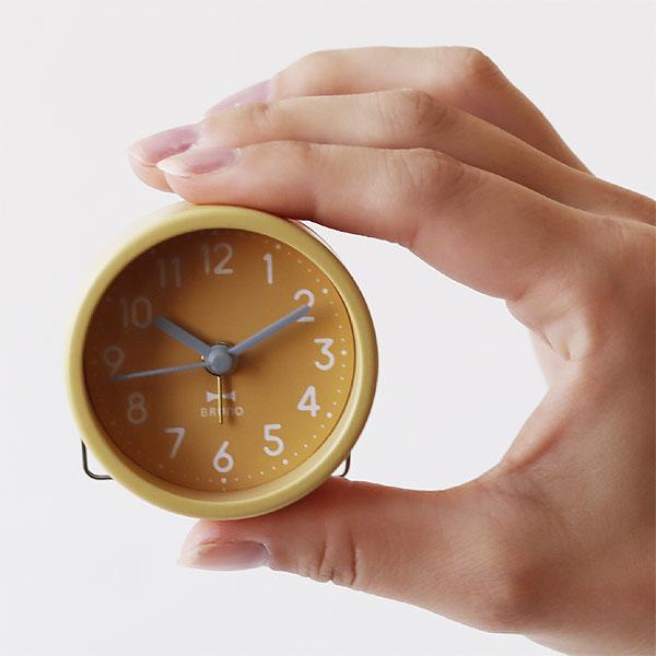 BRUNO（ブルーノ） ラウンドリトルクロック（目覚まし時計 小さい