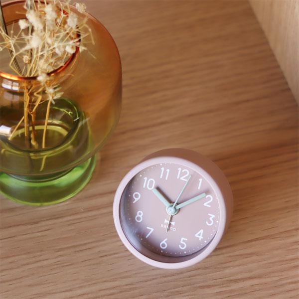 BRUNO（ブルーノ） ラウンドリトルクロック（目覚まし時計 小さい