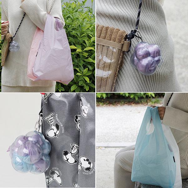 bagble バグブル エコバッグ（ショッピングバッグ  収納ケース キーリング カラビナ CORDURAリップストップ かわいい バイカラー） | bog craft | 10