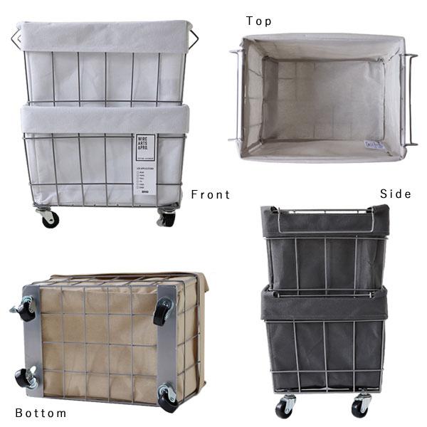 BRID STACKING BASKET 2 with CASTER WASHABLE COVER(ワイヤー BRID STACKING BASKET 2 with CASTER WASHABLE COVER(ワイヤー