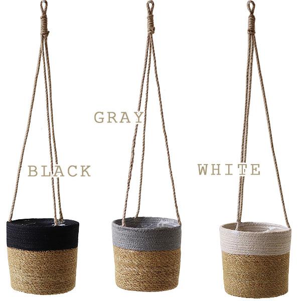 ポタリー ハンギングプランターバスケット（鉢カバー プランターカバー 植木鉢 観葉植物 ジュートバスケット ハンギング） |  | 04