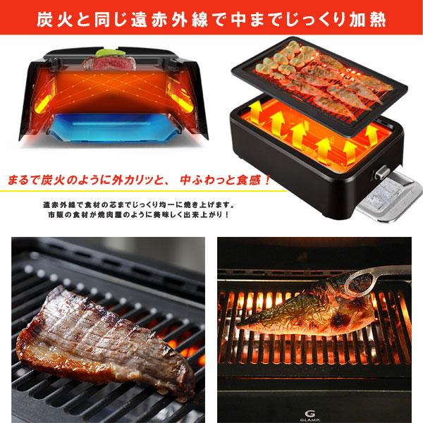 新品 セラコール 無煙焼肉 電気グリル 遠赤外線 炭火焼きパーティー