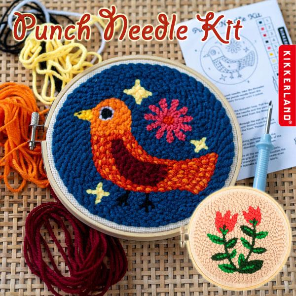 刺繍 KIKKERLAND Punch Needle Kit（クロスステッチ 初心者セット 手芸