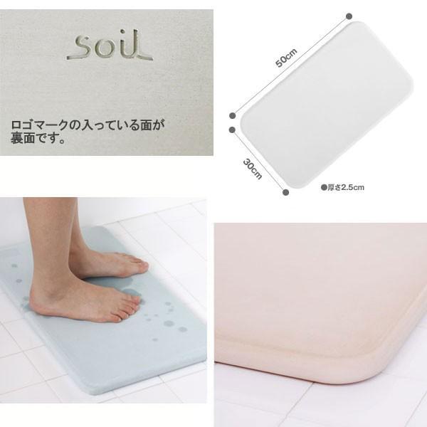 soil バスマット（珪藻土 ソイル 足拭きマット バス用品 けいそうど イスルギ） | soil(珪藻土) | 06