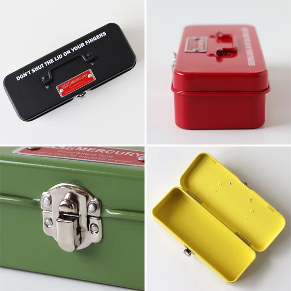 マーキュリー ブリキミニツールボックス（筆箱 ペンケース 道具箱