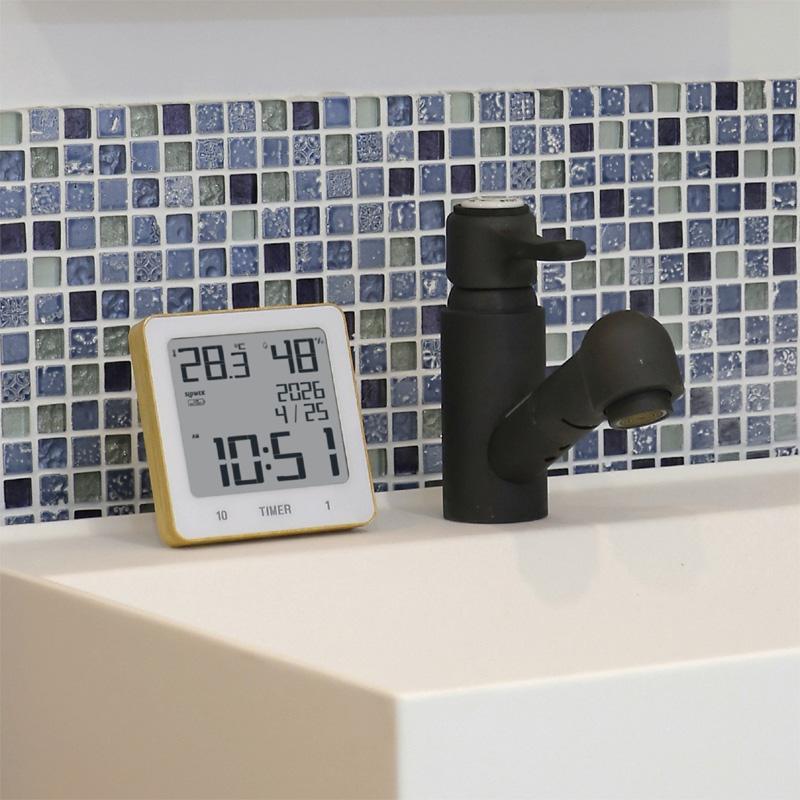 SLOWER WATER RESISTANCE TIMER CLOCK Libre リブレ（お風呂 防滴 吸盤 掛置両用 キッチン 置時計 掛け時計 バスルーム 洗面所） | SLOWER | 10