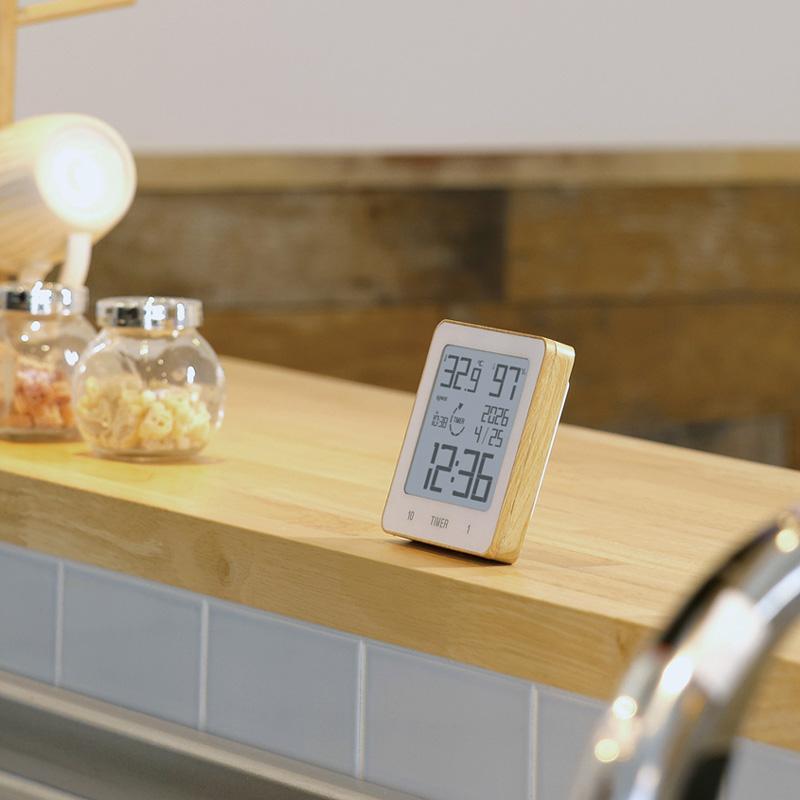 SLOWER WATER RESISTANCE TIMER CLOCK Libre リブレ（お風呂 防滴 吸盤 掛置両用 キッチン 置時計 掛け時計 バスルーム 洗面所） | SLOWER | 08
