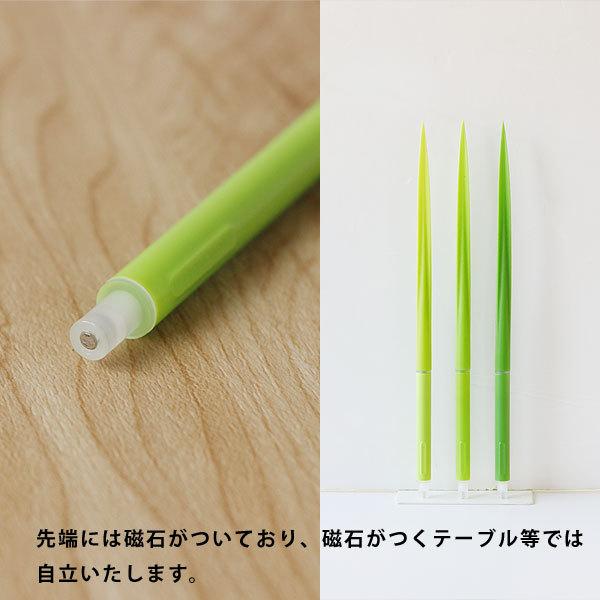 ZEUP DESIGN STUDIO POOLEAF SPRING ボールペン（グリーン 葉っぱ 面白ステーショナリー ユニーク プレゼント 景品） |  | 06