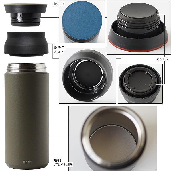 KINTO キントー トラベルタンブラー 500ml（スチール シンプル