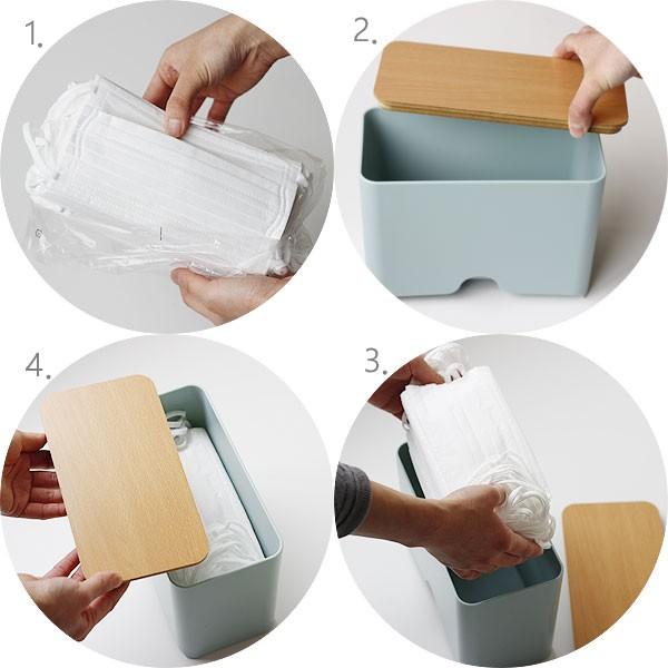 ideaco Mask dispenser マスクディスペンサー60（マスク収納 ボックス マスクケース 使い捨てマスク） | ideaco | 09