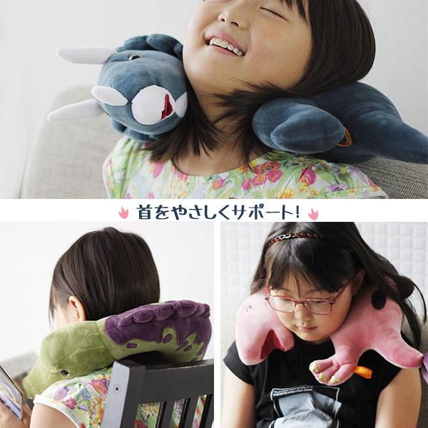DINO NECK PILLOW ディノ ネックピロー（首枕 旅行 ティラノサウルス