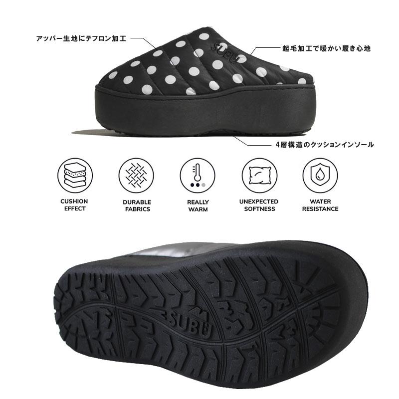 SUBU PLATFORM プラットフォーム F-LINE（厚底 スブ スリッポン 外履き つっかけ  レディース ボア） | SUBU | 03