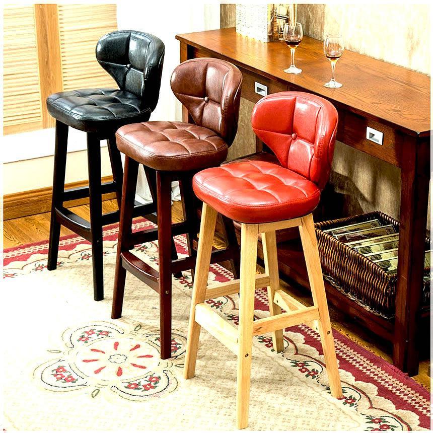 カウンターチェア 家具 バーチェア 65cm/75cm ハイチェア ダイニングチェア 椅子 背もたれ スツール キッチン 喫茶店 合成皮革 簡単 組み立て D02-81A |  | 15