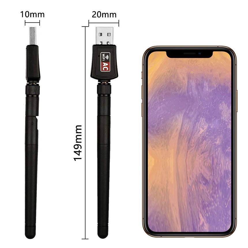 無線LAN 子機 親機 600Mbs WiFiアダプター USB 2.4G ハイパワー 高速