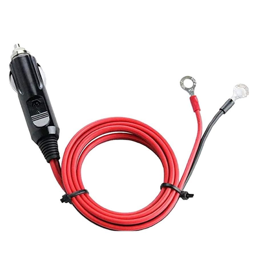 シガーケーブル シガープラグ アダプタ 12V 24V 兼用 DC電源ケーブル ドライブ アウトドア 車中泊 ニッケルメッキ端子 1m 15A 高電流 KUSHIAS |  | 04