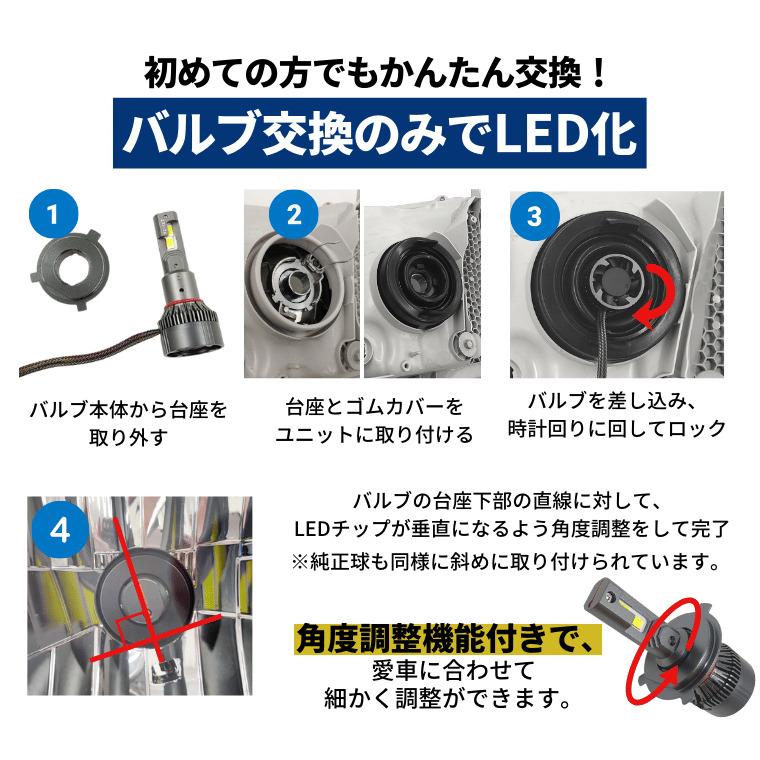 爆買 キャラバン nv350 e26 後期 ヘッドライト led h4 車検対応 hi/lo 切り替え ホワイトパーツ | fcl. | 17