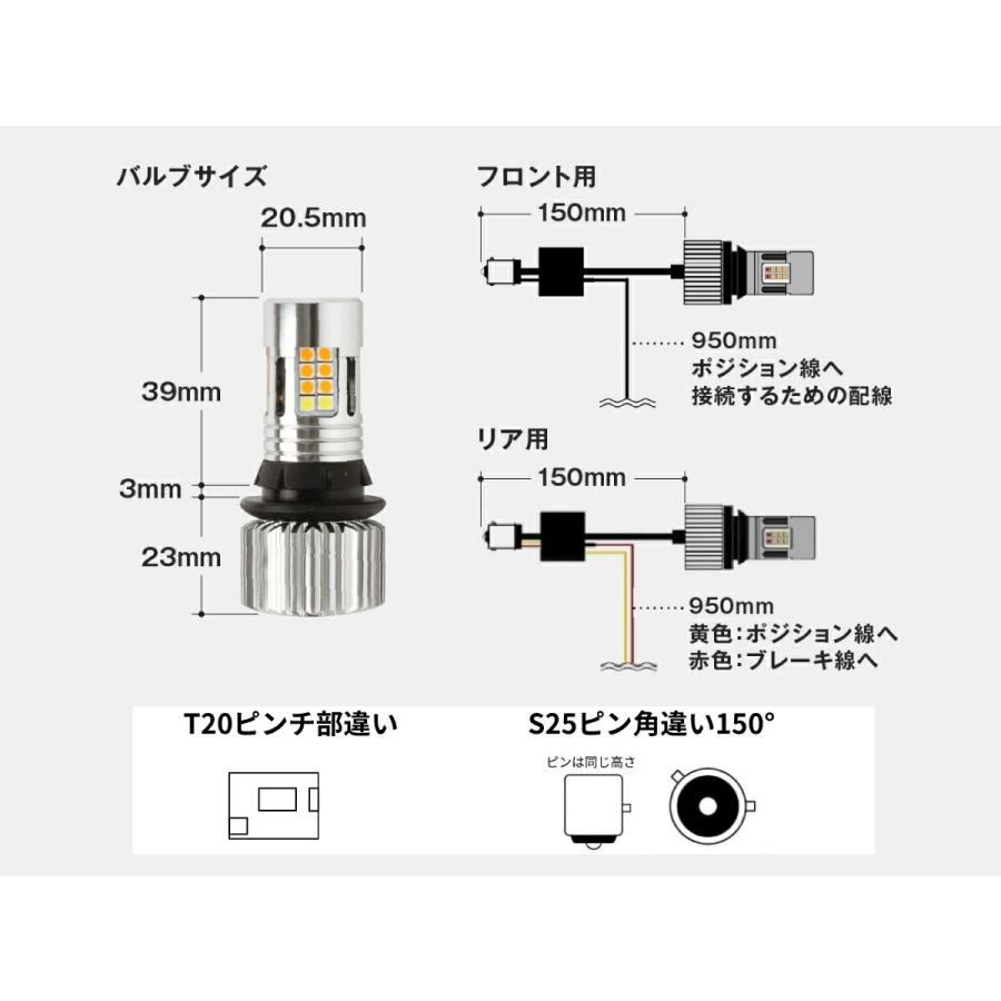 fcl. t20 ピンチ部違い s25 ピン角違い led ウインカーポジション