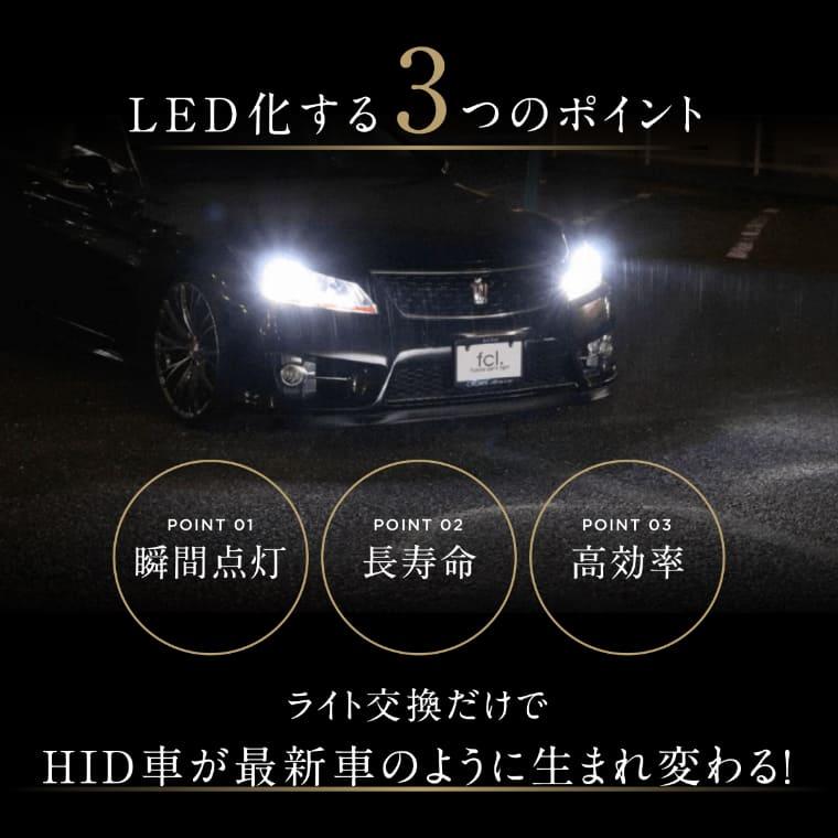 エフシーエル　LEDヘッドライト HIDバルブ変更タイプD4R fcl. d2s d2r d4s d4r led ヘッドライト ポン付け 純正hid 交換