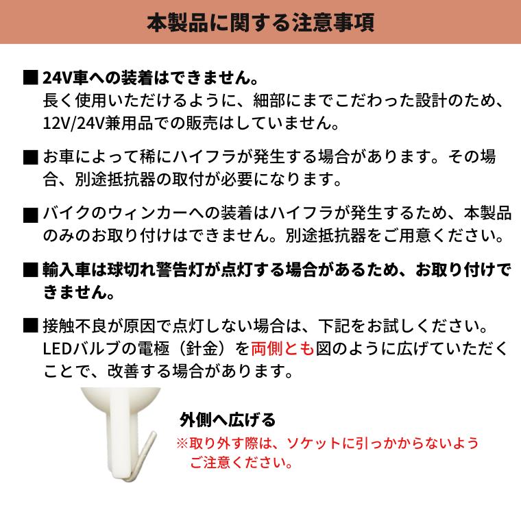 t10 バルブ led アンバー サイドウインカー サイドウィンカー 車検対応 | fcl. | 17