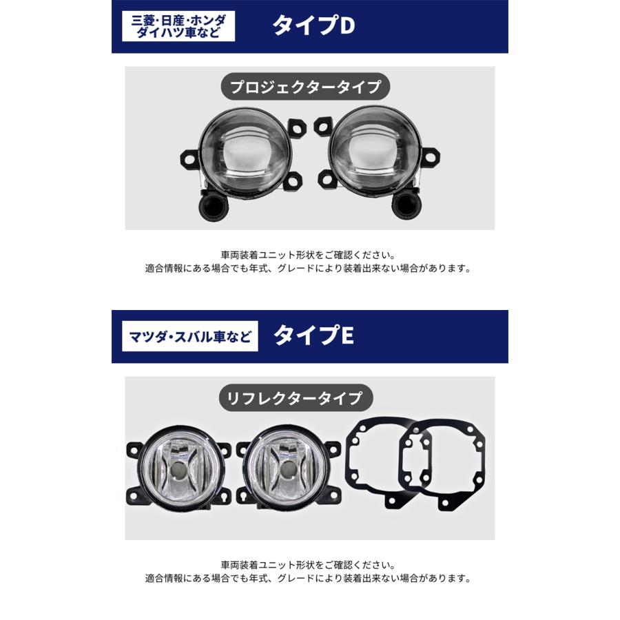 フォグランプ ユニット レンズ 後付け 純正led 交換 クリア 汎用 補修用 トヨタ 日産 スズキ 三菱 ダイハツ ホンダ | fcl. | 09