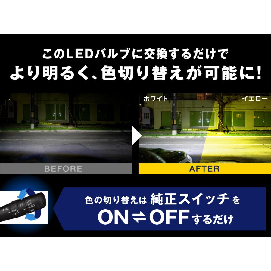 fcl. フォグランプ L1B 2色切り替え ledフォグランプ ledバルブ