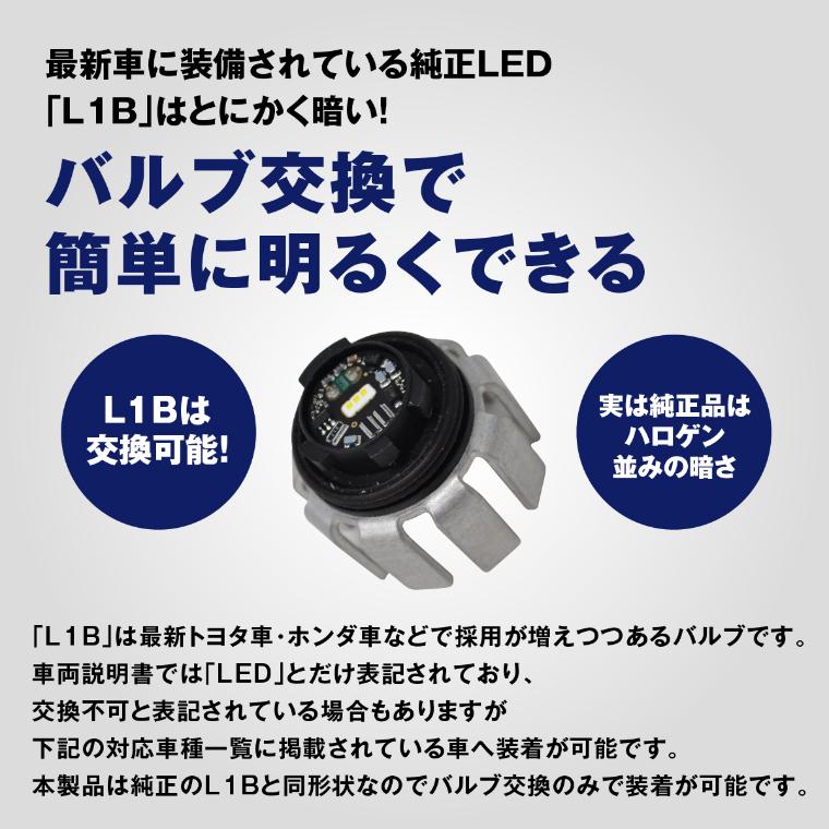 新型 トヨタ専用 ledフォグ l1b フォグランプ 後付け 交換バルブ ホワイト イエロー ライムイエロー 純正LED トヨタ フォグ バルブ 白 黄 fcl エフシーエル｜fcllicoltdshy｜10